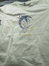 雅鹿短袖t恤男纯棉夏季新款休闲运动青少年学生宽松大码宽肩男士T恤衫 白/月亮鱼 L （重120-130斤高165-170） 实拍图