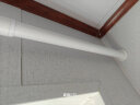 皆美（Jiemei）免打孔伸缩杆晾衣杆浴室卫生间架浴帘杆窗帘杆衣柜杆支撑杆 伸缩杆-时尚白 2.1米-2.6米（配15环） 实拍图