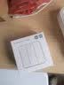 小米（MI） 米家智能开关墙壁开关单双开开关三开智能家居家装智能灯开关 小米智能开关三开（单火版） 实拍图