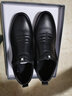 蜘蛛王 棉鞋男冬季保暖加绒靴子中老年爸爸皮鞋男 280603 黑色 39  实拍图