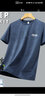 JEEP SPIRIT吉普冰丝短袖t恤男夏季休闲半袖上衣服圆领户外速干轻薄 深蓝 5XL 实拍图