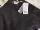 恒源祥100%羊毛衫男士半高领毛衣加厚针织上衣15001032 深灰 175/92A  实拍图