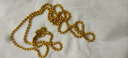 梦金园母亲节礼物 黄金项链 圆珠足金项链小金珠经典珠链送女友 47cm 约8.55g 晒单实拍图