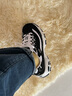 斯凯奇（Skechers）女鞋 2026春季新款厚底增高老爹鞋轻便黑色休闲鞋复古经典熊猫鞋 黑色/热销主推款 /晒图返[10] 36.5 实拍图