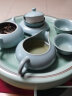 苏氏陶瓷汝窑茶具高品质富贵茶壶加盖碗整套功夫茶具开片可养金线带礼盒装 实拍图