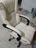 欧吉（OUJI） 电脑椅家用舒适游戏电竞转椅主播直播椅子办公靠背椅沙发座椅 白色粉边+可移动枕头+脚踏 钢制脚   联动扶手 实拍图