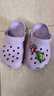 卡骆驰经典洞洞鞋儿童鞋户外休闲鞋凉鞋/206991/206990 淡紫色-530(含智必星) 26 (155mm) 实拍图
