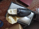 金利来（goldlion）男鞋商务休闲鞋舒适轻质透气时尚皮鞋59683019201A-黑-39码 实拍图
