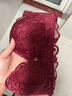 曼可娇内衣女小胸罩聚拢调整型bra少女日系收副乳上托无钢圈文胸套装 酒红套装 S 32/70(AB通杯厚约2.5CM) 实拍图