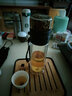 卡塞格林 玻璃杯 双层隔热泡茶杯茶水分离杯水杯便携过滤杯子企业定制LOGO 雅黑色450ml 实拍图