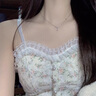 梦染S999足银项链女生锁骨链生日礼物送女友老婆闺蜜实用走心时尚吊坠 水滴锁骨链 实拍图
