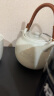 NITORI宜得利家居 简约日式家用办公室茶桌大容量泡茶茶壶 粉引 茶壶 实拍图