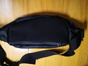 捷如风斜挎包男多功能大容量运动挎包手机包腰包胸包时尚轻便小背包跨包 升级款-黑色（新增水杯仓） 实拍图