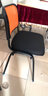 古奥德可叠放办公电脑职员会议椅新闻培训椅子麻将椅家用简易钢管椅子 橙色（4张起发） 网布 实拍图