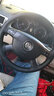 奥迈尔 大众真皮手缝方向盘套新探岳途昂途岳朗逸高尔夫7速腾凌渡宝来POLO迈腾帕萨特途观L把套改装 黑色红线两侧打孔 帕萨特专用 实拍图