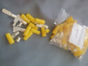 GEIYURIC C45空气开关插针插片紫铜镀银冷压接线端子铜鼻子线耳接线连接器 6平方50只(配护套） 实拍图