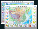 新版中国地图-中国地形图 中学小学生地理学习 课桌专用 加厚环保塑料材质（桌面阅读、鼠标垫、桌垫三合一）41*28厘米 实拍图