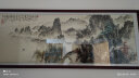 佳得雅新中式客厅装饰画沙发背景墙壁画国画山水画靠山图办公室风景挂画 望云楼A2（原版） 58*168cm宣纸+胡桃色框（较小） 实拍图