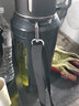 慕馨（moosen）水杯大容量玻璃杯高颜值男女户外便携耐热防摔泡茶杯团购刻字logo 【升级耐摔】陨石黑1500ml+杯刷 实拍图