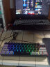 MageGee TS91 拼装混搭61键键盘 机械手感办公游戏键盘 RGB背光灯效键盘 小型便携台式笔记本键盘 灰黑色 实拍图