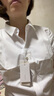 雀后衬衫女短袖职业白衬衣工作服工装气质正装夏装款 白色 L 实拍图