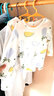 小素材儿童睡衣夏季薄款宝宝衣服套装竹纤维空调服春秋家居服男童女童 夏日水果套头蓝 80 实拍图