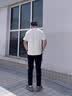 啄木鸟【两件装】冰丝裤男夏季休闲裤子男高弹速干宽松透气大码青年长裤 黑色直筒+灰色直筒 XL （建议105-120斤） 实拍图