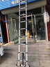 加多奇2米到8米伸缩梯加厚铝合金多功能伸缩梯家用直梯升降阁楼梯工程梯 升级伸缩直梯5.3米（带平带轮） 实拍图