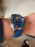 积优（JEAYOU）轻便运动表带橡胶表带适用浪琴康卡斯万国欧米茄海马300沛纳海宝珀百年灵帝舵豪利时万宝龙手表带 蓝色 20mm 针扣 实拍图