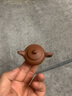 陶云尚迷你小紫砂壶创意指尖壶小壶茶玩茶宠摆件精品可养趣味小茶壶摆件 迷你 【红泥-扁腹壶】 实拍图