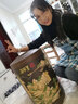 玖晟祥 宜兴紫砂茶叶罐大号储茶罐普洱茶饼储存罐密封茶缸紫砂罐茶叶桶 60饼 竹节泥绘 黑山水 实拍图