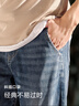 森马森柔牛仔牛仔裤男小脚裤复古水洗裤子显高显腿长103324124103 实拍图