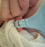 美德乐（Medela）哺乳文胸轻薄透气产后喂奶孕妇内衣单层前开扣无钢圈轻盈款 天蓝色 M 实拍图