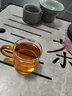 正扬懒人泡茶神器玻璃自动茶具套装家用磁吸整套功夫茶杯茶壶三件套盘 自动(楼阁)六色+茶洗杯架 实拍图