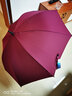 天堂伞直杆伞长柄雨伞男士商务伞晴雨伞迎宾伞半自动广告伞企业定制LOGO 酱红 实拍图