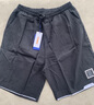 头号青年短裤男士夏季冰丝速干休闲五分裤加大码宽松运动裤子男款 黑 5XL 实拍图