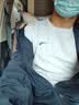 安踏（ANTA）短袖男t恤宽松薄款夏季新款透气男装修身运动服冰丝速干男士上衣 安踏白7139-1 L 实拍图