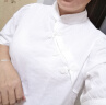 茵曼甜美女春季新款新中式国潮盘扣灯笼袖国风梭织提花衬衫 米白色 XL 实拍图