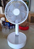 那时海折叠伸缩可充电小风扇USB可蓄电电风扇电池小电扇户外随身便携式风扇桌面静音台式风扇大风力 2倍电量-6寸折叠伸缩款+快充头 实拍图