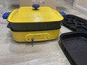 利仁（Liven）电火锅 电煮锅 电炒锅 火锅专用锅 电煎锅 5L家用多用途锅电烧烤炉电蒸锅电锅煎烤机网红锅 5L 【3套组合盘+蒸架】樱草黄 实拍图