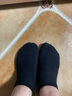 松山棉店四季款棉袜男【5双装】抗菌防臭透气200针高密纺织手工吸汗袜 【女短筒】5黑色 5双 均码 女袜(34-39码) 实拍图