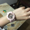 卡西欧（CASIO） 女表G-SHOCK GIRLS防震运动樱花粉石英表日韩表女士腕表送女友 GMA-S120MF-4APR 樱花粉 实拍图