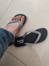 悠米欣（YOUMIXIN）人字拖鞋男夹脚个性防滑橡胶沙滩鞋夏季时尚外穿户外休闲男潮拖鞋 黑色 S 建议40-41脚 实拍图