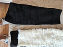 惜暖护膝保暖羊毛加长男女士冬季老人加厚绒关节膝盖骑车老寒腿护腿套 竹炭加长黑色（真羊毛） 2只装 XL 实拍图