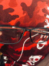卡珀尼运动眼镜篮球近视眼睛框架可配度数跑步骑行护目镜超轻防爆防雾 黑框红腿 镜框(试戴或自行配镜) 实拍图
