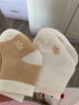 【10色可选】aqpa婴儿夏季袜薄款3双装 新生宝宝可爱纯棉袜子中筒松口      咖白+白咖+白色   0-3个月 晒单实拍图