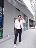 JEEP SPIRIT吉普羽绒裤男加绒加厚冬季棉裤户外冬天休闲裤男裤子长裤新款外穿 黑色直筒 3XL (160-180斤) 实拍图