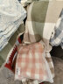 洁丽雅（grace）毛巾被纯棉单人双人纱布盖毯午睡毯子毛毯空调被学生夏凉被新疆棉 小格子-粉色 150*200cm【一等品】100%纯棉 实拍图