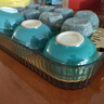 沃德百惠（WORTHBUY）茶盘托盘家用小型茶杯水壶托盘双层沥水茶几水杯托盘轻奢方形茶盘 琥珀金：大号 实拍图