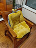南柯一梦 加绒坐垫地上座椅一体靠垫 办公室椅子垫学生坐垫靠背屁股垫保暖 【最多选择】大号兔耳朵黄色【45*45】 实拍图